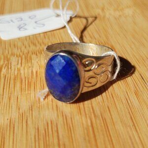 Jay King DTR mine finds faceted Lapis ring 925 Sterling Silver Size 8.5